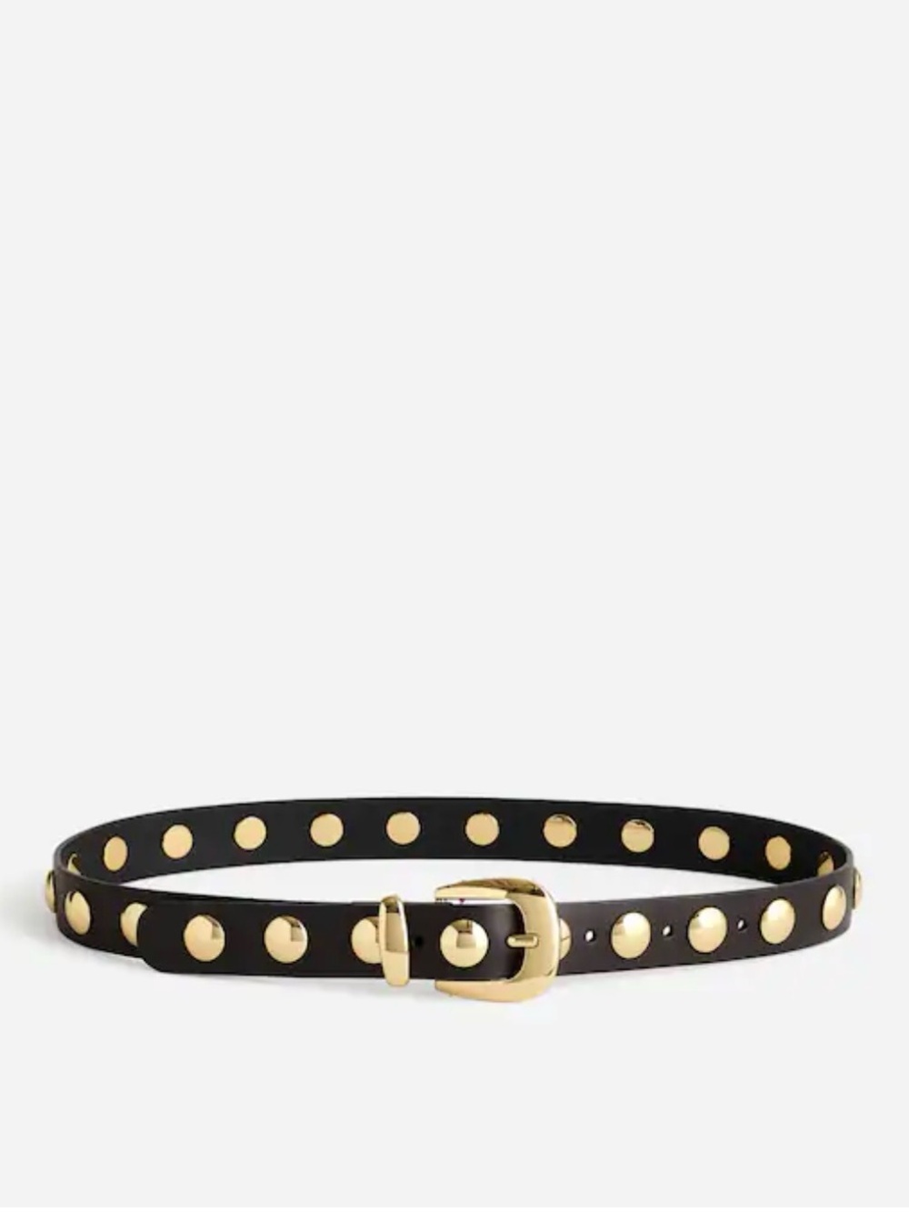MADEWELL True Black Leather Western Studded Belt M worn once